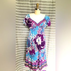 VINTAGE Hale Bob Silk Jersey Dress from the early Naughts!